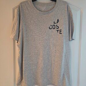 MEN'S LACOSTE LOUNGE SLEEPWEAR T SHIRT XL GRAY